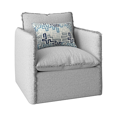 Stylish Freya Lounge Chair 3D model image 1 