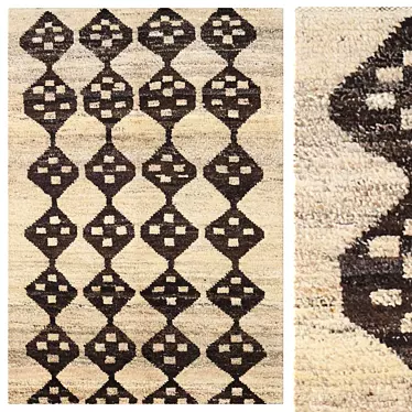 Moroccan Treasures: 1600x2300mm Carpet 3D model image 1 