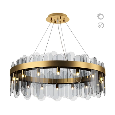 Blount Chandelier Smokey, Loft Concept