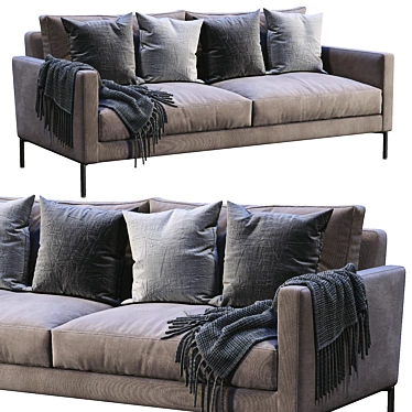 LUCA Interface Sofa: Modern Design, Superior Comfort 3D model image 1 