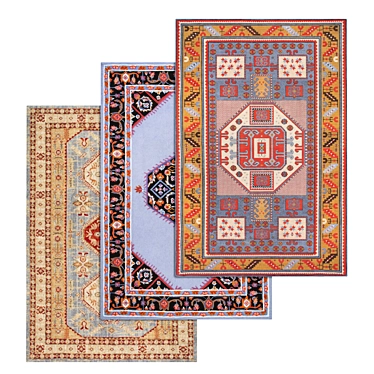 Luxury Carpet Set: High-Quality Textures & 3D Variations 3D model image 1 
