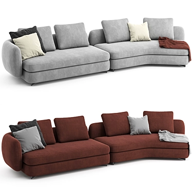 Poliform Saint Germain Sofa Set 3D model image 1 