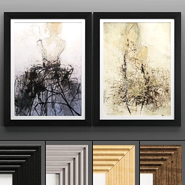 Modern Art Frames 565 3D model image 1 