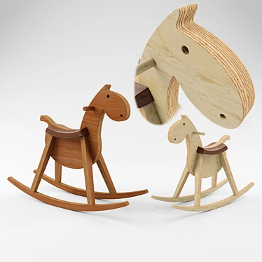 Sixay Furniture Paripa Rocking Horse 3D model image 1 