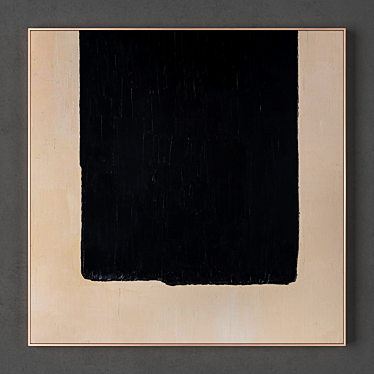 Modern Framed Art Collection: 1 Frame, 1000x1000mm, High-res Textures 3D model image 1 