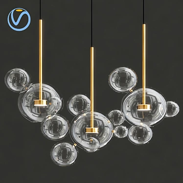 Bolle Linear 14 Bubbles: Vibrant Spherical Decor 3D model image 1 