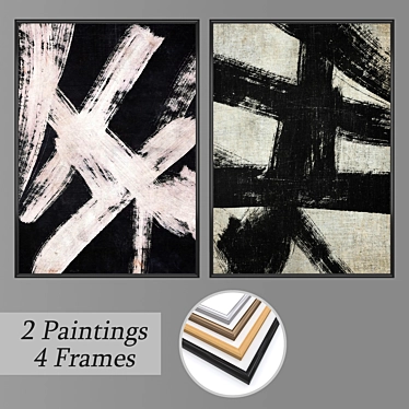 Versatile Set of Wall Paintings 3D model image 1 