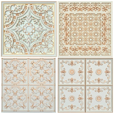 6-Piece Decorative Panels Set 3D model image 1 