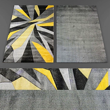 Designer Rug Collection: Elegant and Versatile 3D model image 1 