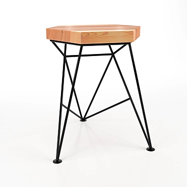 Spike Stool: Modern & Stylish 3D model image 1 