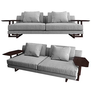 Porada Abacus 2-Seater Sofa 3D model image 1 