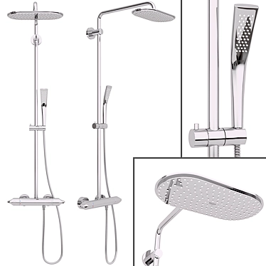 Grohe Veris 300: Ultimate Rainshower System 3D model image 1 