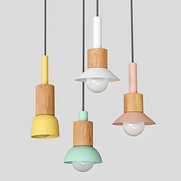 Scandinavian Style Colorful Light fixtures 3D model image 1 