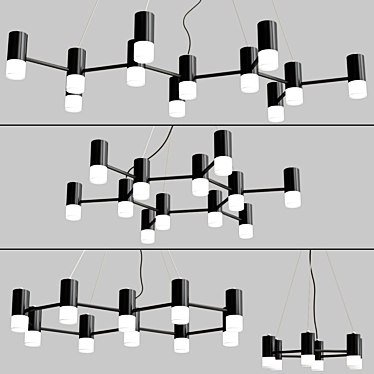 Molecular LED Pendant Light 3D model image 1 