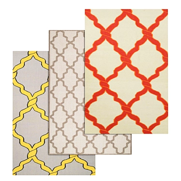 Title: Luxury Carpet Set - High-Quality Textures 3D model image 1 