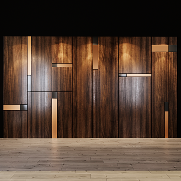 Title: Modern Izgolovie Wall Panel - Studia-54 Design 3D model image 1 