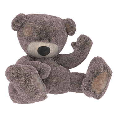 Texture-Clad Teddy Bear Model 3D model image 1 