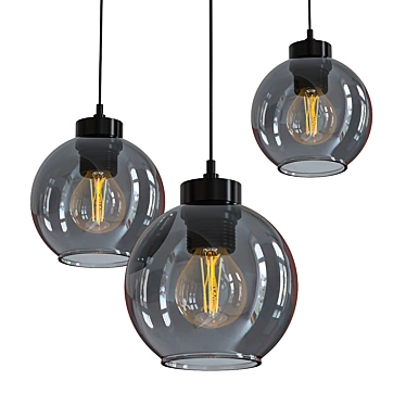 Contemporary TK Lighting Cubus Pendant 3D model image 1 