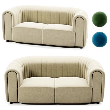 Modern Minimalist Core Sofa by Sancal 3D model image 1 