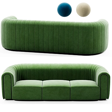 Modern Comfort: Core Sofa3p 3D model image 1 