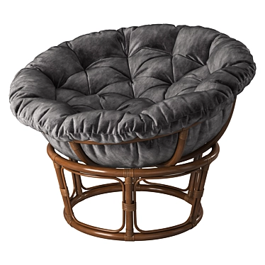 Title: Cozy Papasan Chair: Ultimate Comfort 3D model image 1 