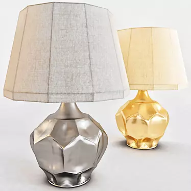Dobbs Modern Ceramic Table Lamp 3D model image 1 