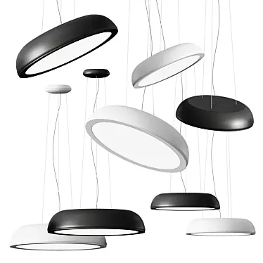 Reflexio Pendant Lamp - Sleek and Stylish Lighting Solution 3D model image 1 