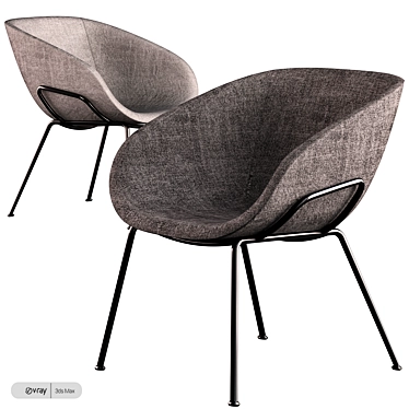 Modern Feston Lounge Chair 3D model image 1 