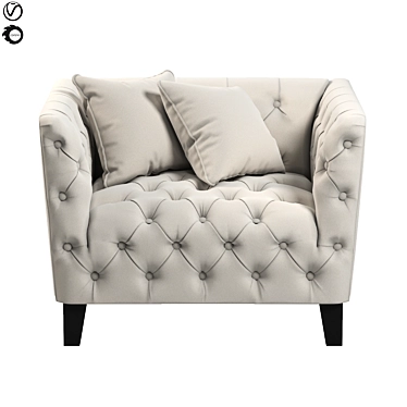 Opulent Eichholtz Jason Chair: Classic Elegance and Comfort 3D model image 1 