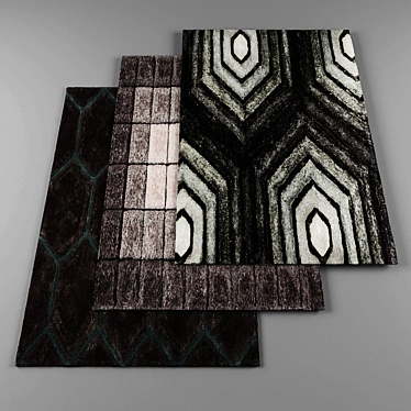 Elegant Textured Carpet Collection 3D model image 1 