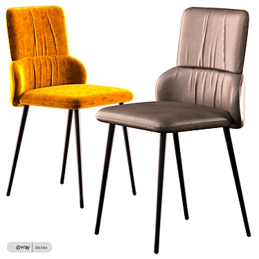Elegant Ginger Chair: Cattelan Italia 3D model image 1 