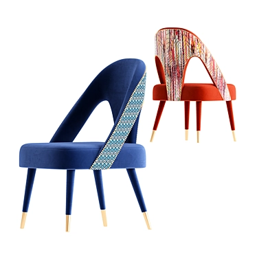 Modern Caron Dining Chair 3D model image 1 