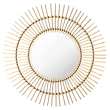 Rattan Mirror: La Redoute Nogu 3D model image 1 