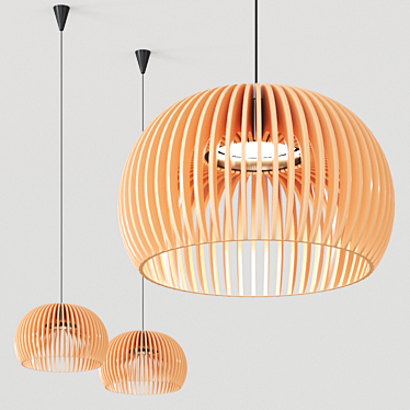 Sleek Atto 5000 Pendant by Secto 3D model image 1 