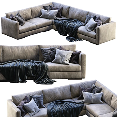 Modern Flexform Magnum Sofa 3D model image 1 