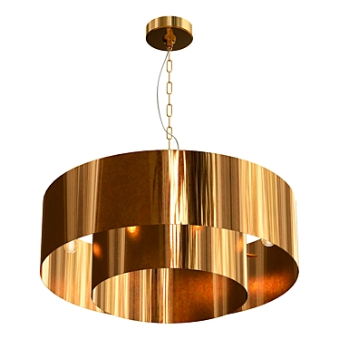 Glamourous Crystal Light Fixture 3D model image 1 