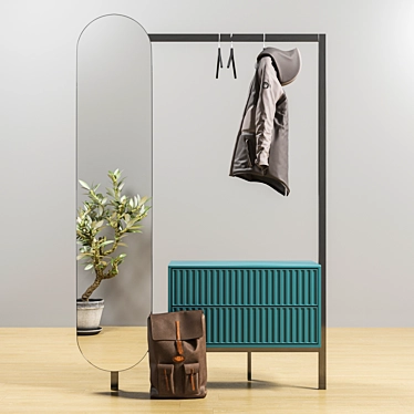 Sleek Storage Solution: Novamobili Hallway Unit 3D model image 1 