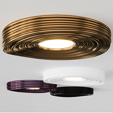 Roma LED Plaster Ceiling Light 3D model image 1 