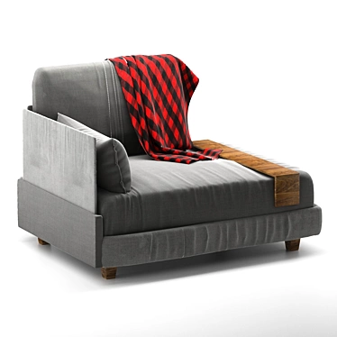 Modern Comfort: Koctas Fly Sofa 3D model image 1 