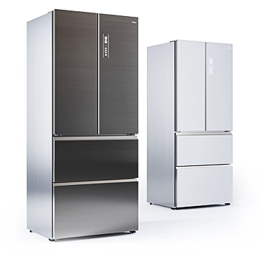Spacious Multi-Door Haier Refrigerator - 190/83/60cm 3D model image 1 