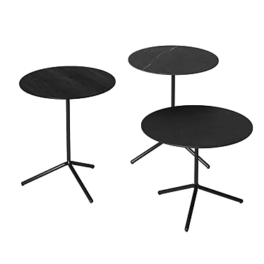 Modern Tethys Table Set: Versatile & Stylish 3D model image 1 