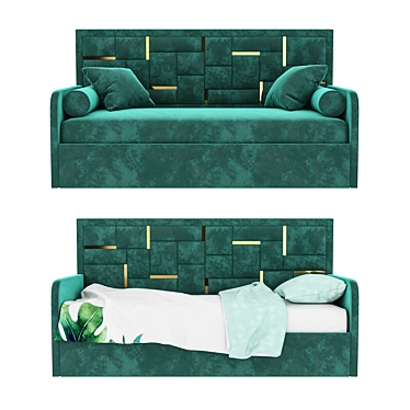 MOLLY Sofa Bed - Sleek Design & Comfortable 3D model image 1 
