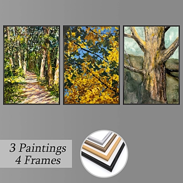 Stunning Wall Art Set 3D model image 1 