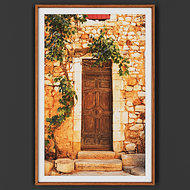 Wooden Framed Picture 3D model image 1 