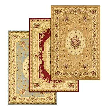 Luxury Carpet Set: High-Quality Textures 3D model image 1 