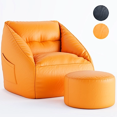 Cozy Lounge Sofa 3D model image 1 