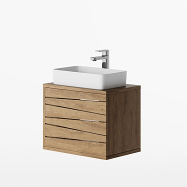 LM Bathroom Vanity 174 - Sleek and Stylish 3D model image 1 