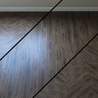 Classic Light Langley Oak Laminate 3D model image 1 