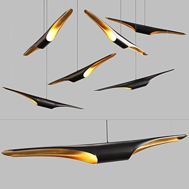 Minimalist Scandinavian Pendant Lights 3D model image 1 