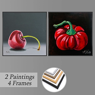 Versatile Set of Wall Paintings 3D model image 1 